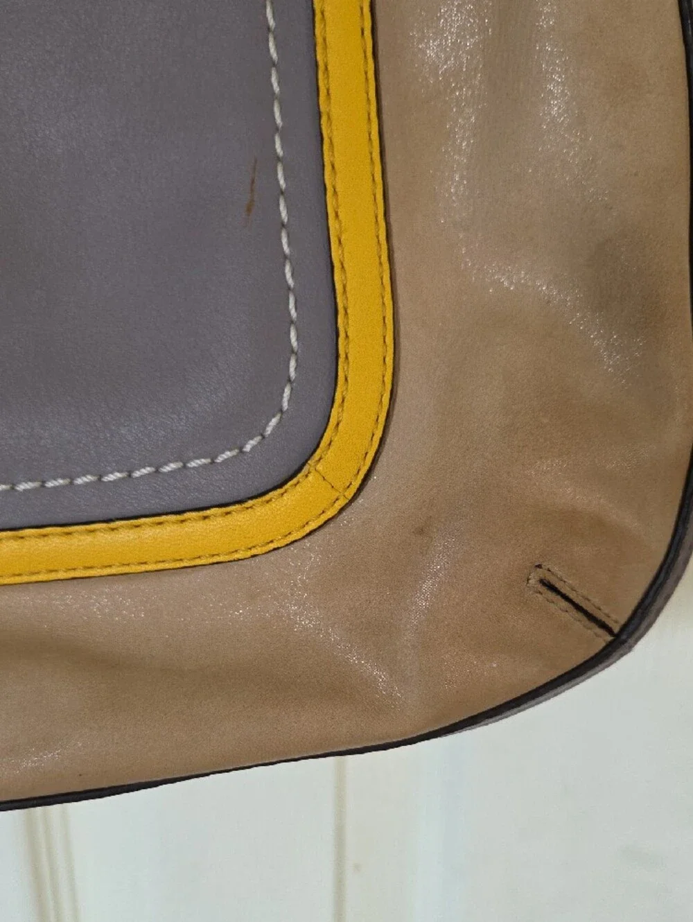 2012 COACH 22430 Poppy HALIE Cappuccino/Oyster Glam Shoulder Tote Bag